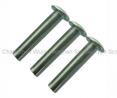 4MM-24 Semi-tubular rivet, Round head
